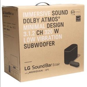 LG Sound Bar Eclair with Merdian (QP5) BLACK